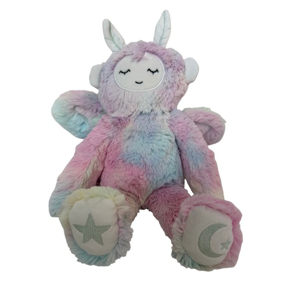 Slumberkins Other - Slumberkins Kin Pastel Tie Dye Moth Plush Stuffed Animal Toy Pink Blue Rainbow